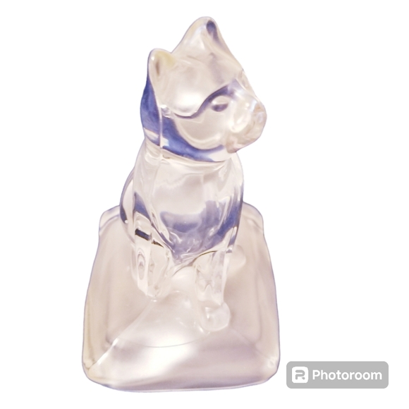 "Cristal D'Arques" Cat Clear Lead Crystal - Picture 3 of 9
